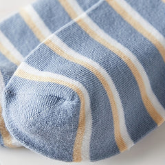 6 Pairs Striped & Plaid Crew Socks Comfy & Breathable Colorblock Socks