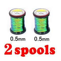 Royal Sissi 2 Spools Thick Tinsel Line for Fly Nymphs & Midges Body Making