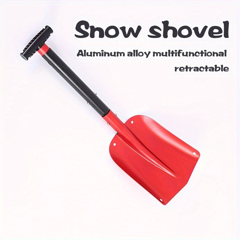 Aluminum Snow Shovel Telescopic Folding Portable Multifunctional