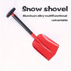 Aluminum Snow Shovel Telescopic Folding Portable Multifunctional
