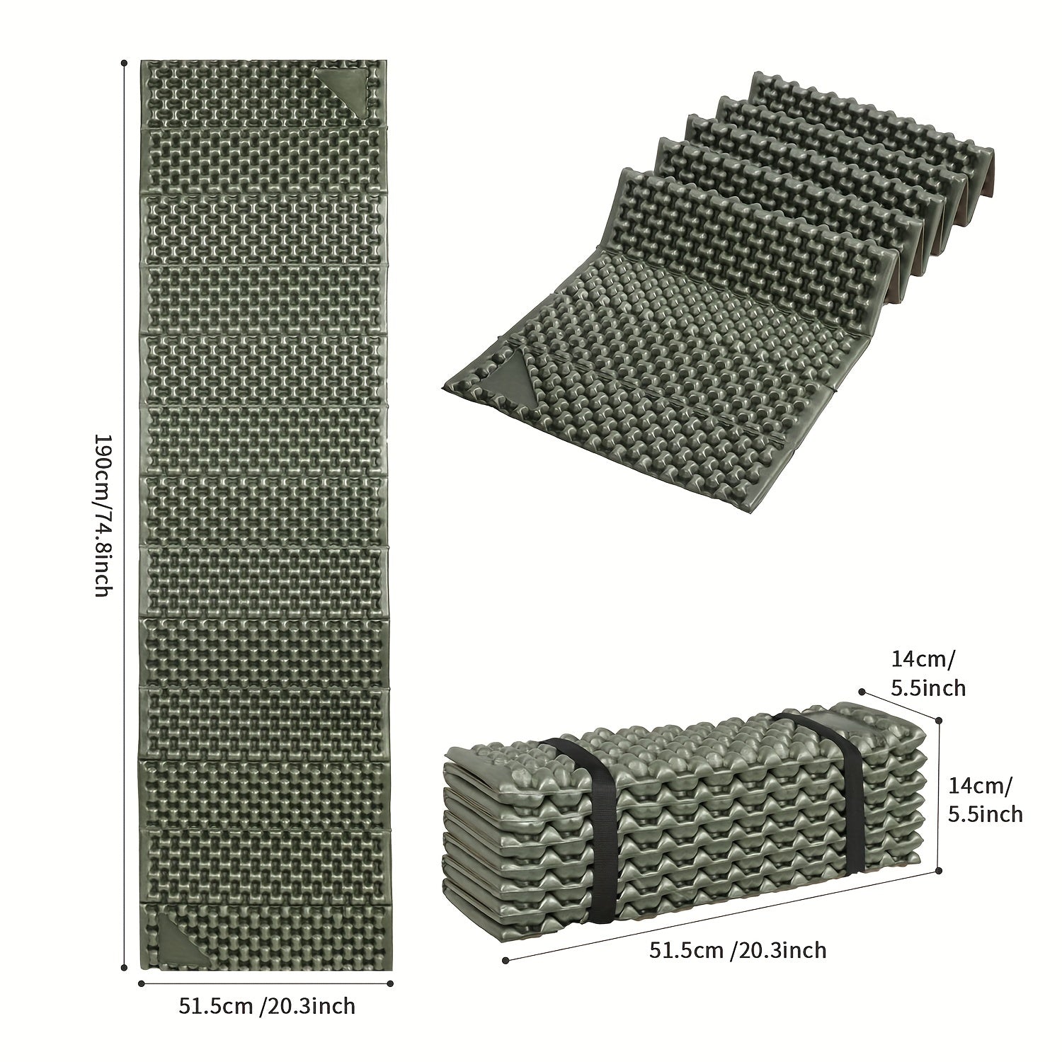 Foam Camping Pads Ultralight Waterproof Soft Mat For Adults