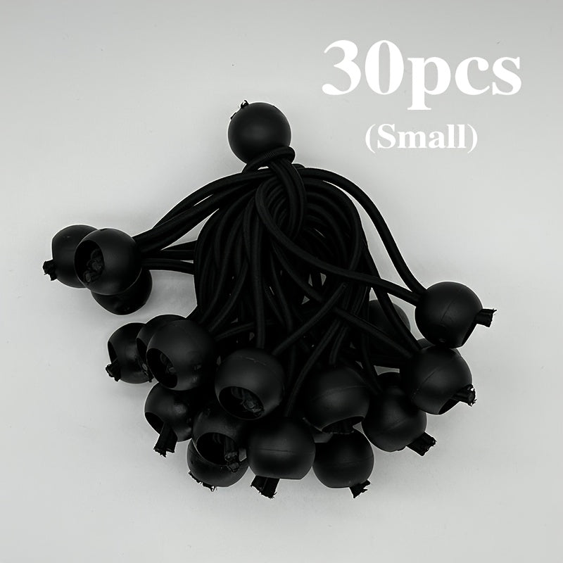 30pcs 7.62cm Bungee Cords with Balls - Heavy Duty Tie Down Strap Cord - 3 Size