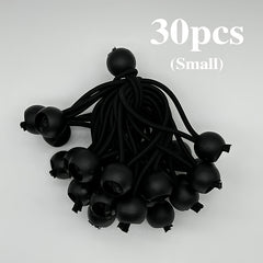 30pcs 7.62cm Bungee Cords with Balls - Heavy Duty Tie Down Strap Cord - 3 Size