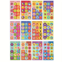 36pcs Scented Reward Stickers - 12 Fruity Scents - Christmas & Party Decoration