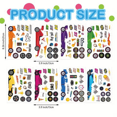 Kids Racing Car Stickers for Party Favors