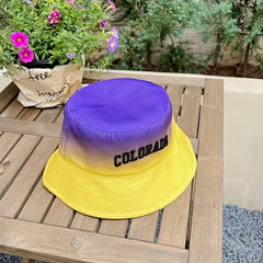 COLORADO Gradient Bucket Hat Lightweight Sunscreen Hip Hop Fisherman Cap