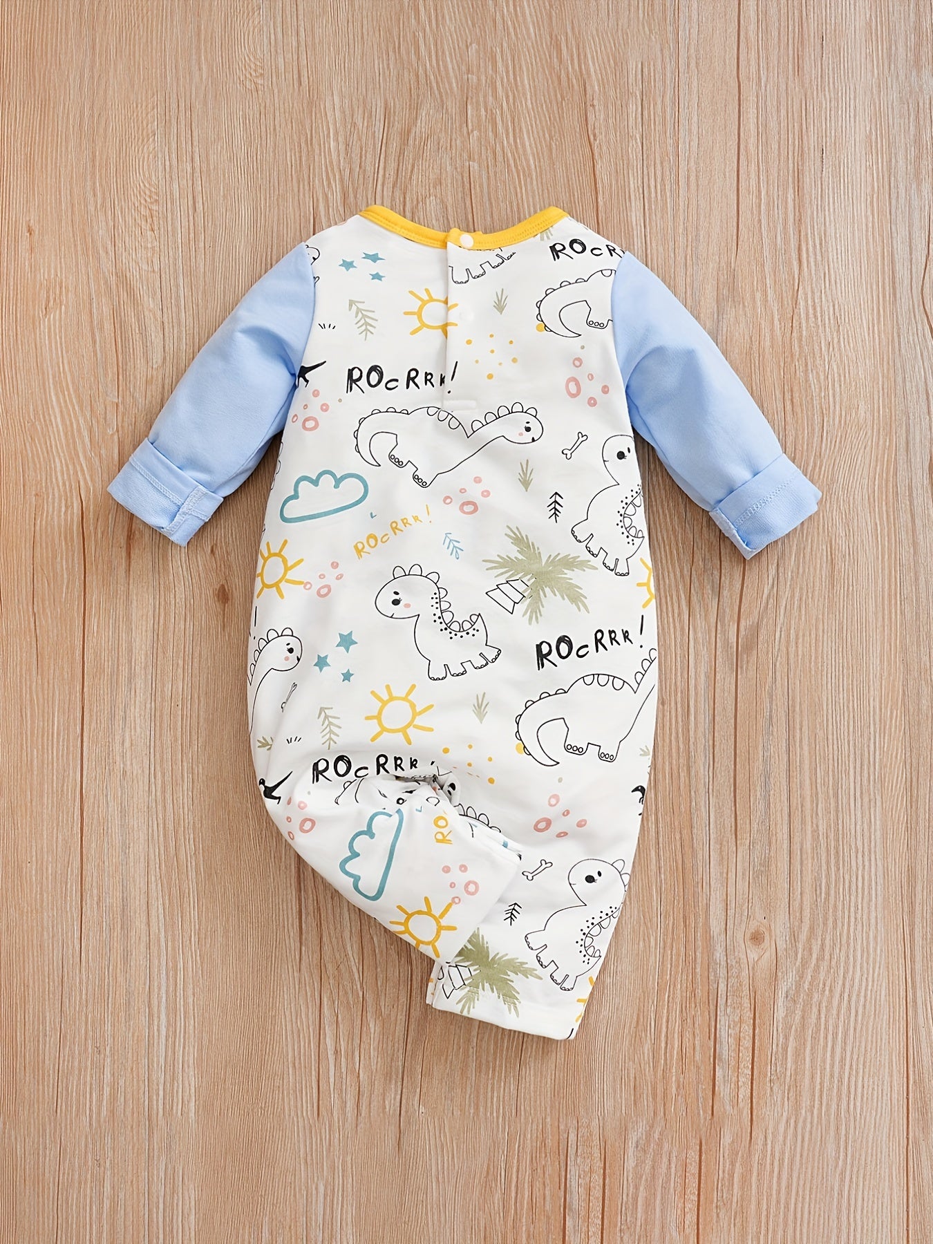Cartoon Animal Print Baby Bodysuit