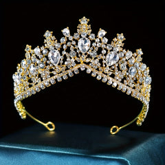 Bridal Rhinestone Crystal Crown Head Jewelry Wedding Alloy Headband