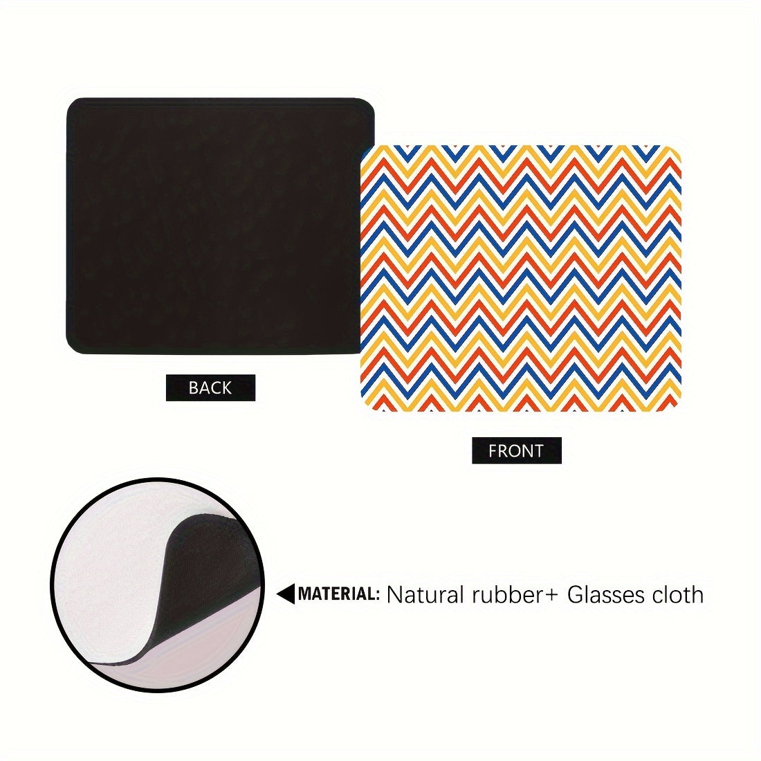 Flat Texture Visual Impact Small Desktop Mouse Pad Office Home Accessories