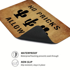 Retro Indoor Outdoor Entrance Mat Absorbent Bath Mat