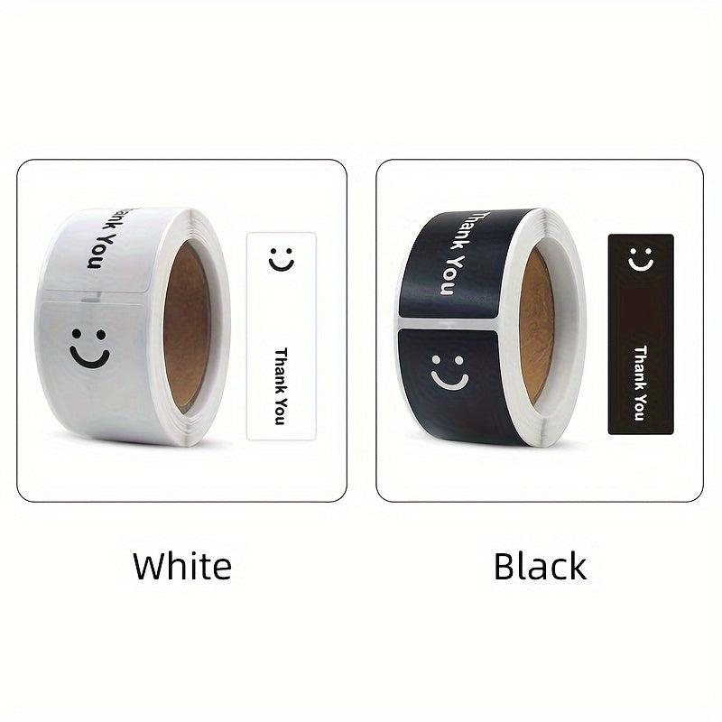 120pcs Smile Thank You Stickers Gift Packaging Sealing Strips