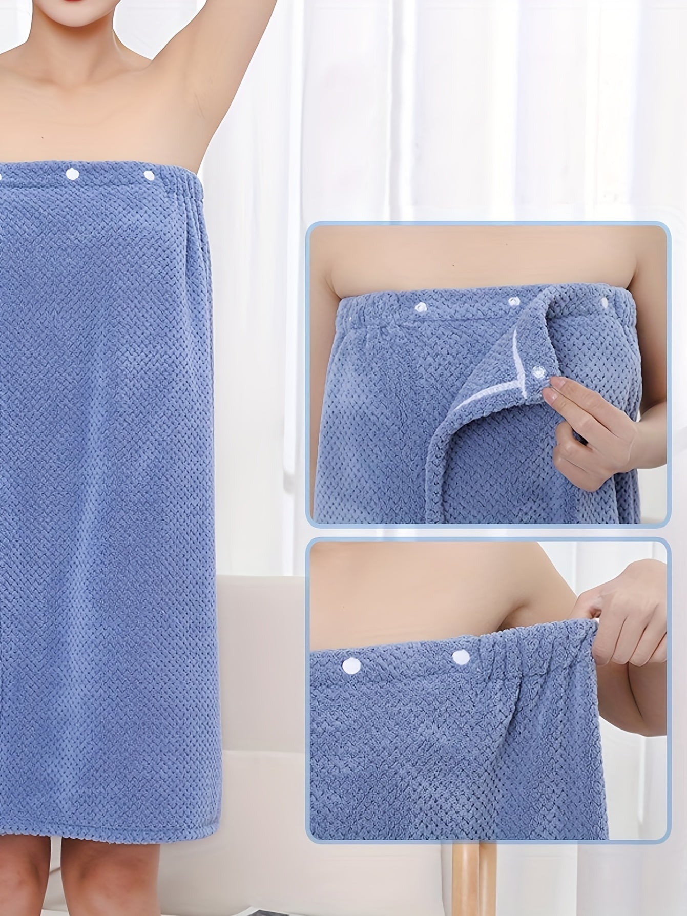 Cozy Strapless Button Robe Women's Sleepwear