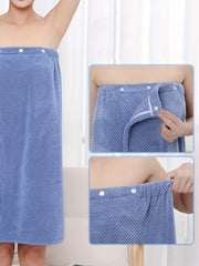 Cozy Strapless Button Robe Women's Sleepwear