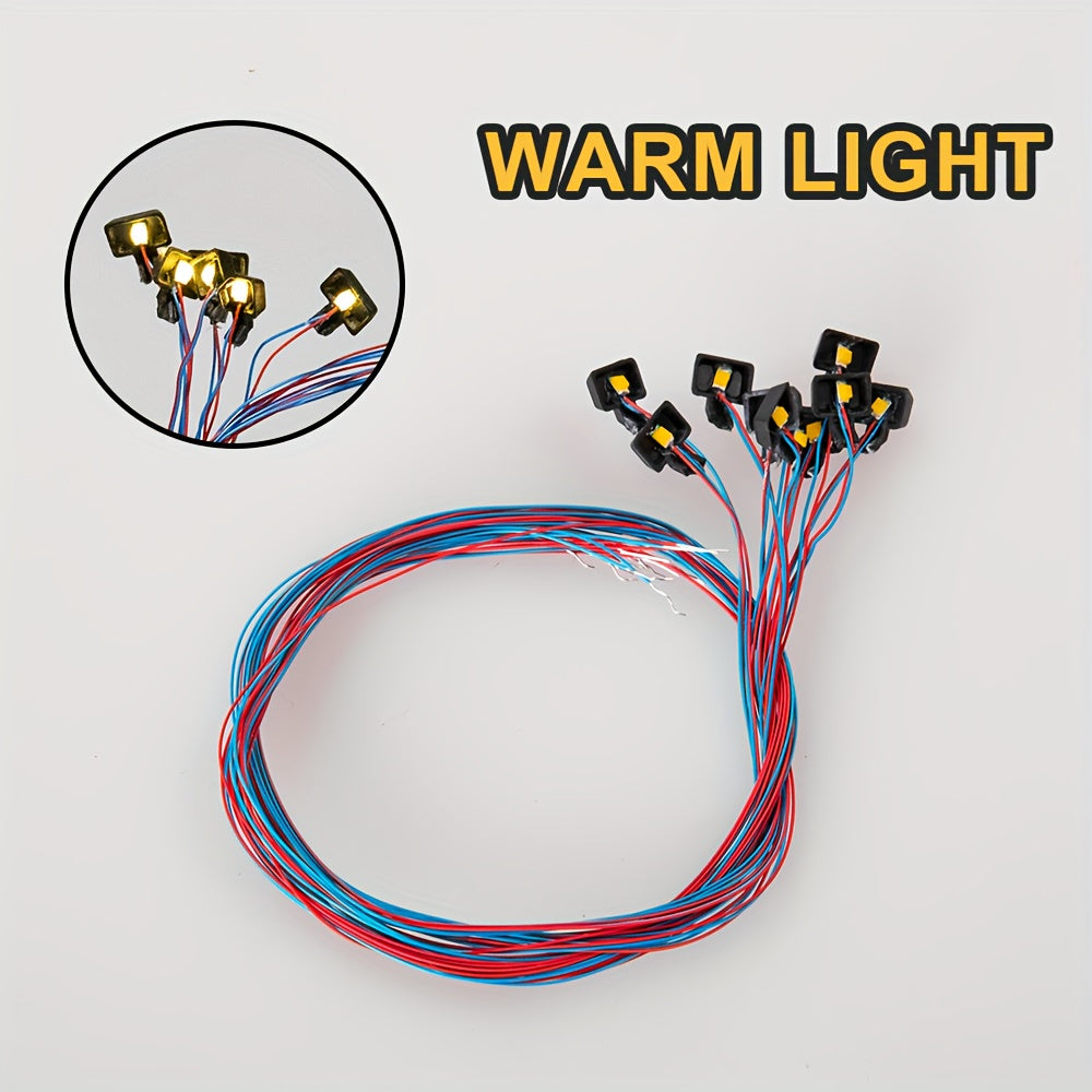 N Scale 3V LED Street Lamp Posts Mini Ceiling Light Model Paint
