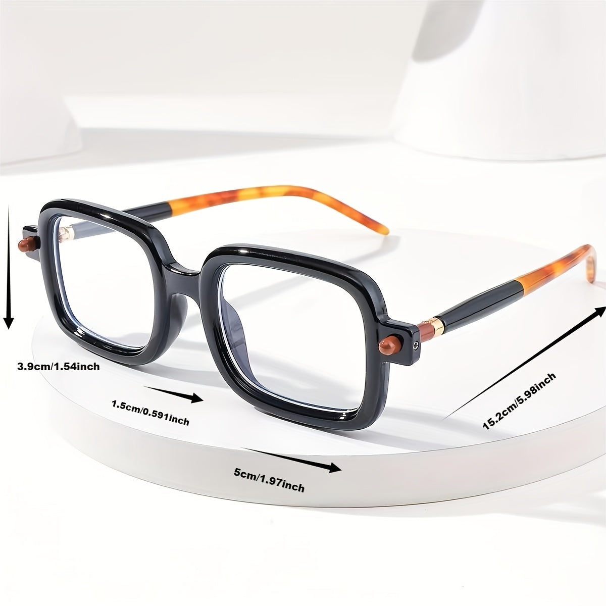Retro Anti Light Flat Glasses for Men with Glasses Box