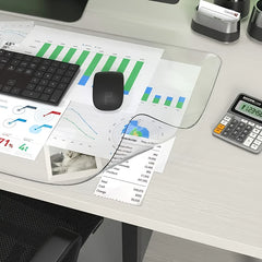 Clear Plastic Desk Protective Mat Ink Absorption PVC Cover