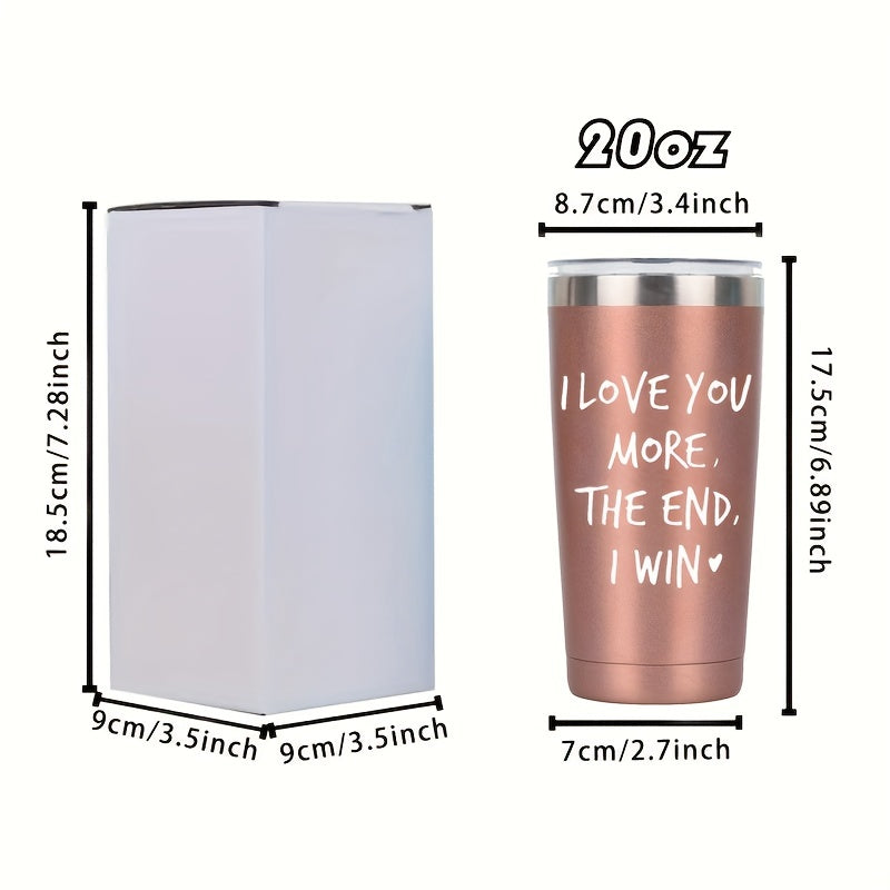 20 oz Mug I Love You More The End I Win Funny Anniversary Christmas Gift