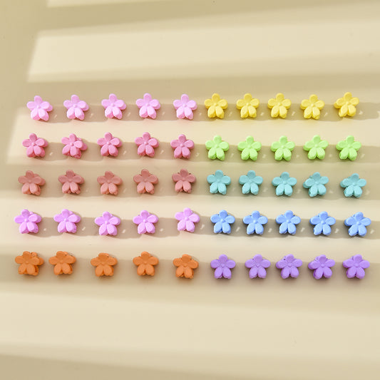 50pcs Mini Hair Claw Plastic Braid Hair Clip Ponytail Holder Women Accessories