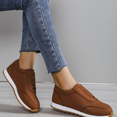 Women's Lightweight Low Top Sneakers Round Toe Casual Shoes