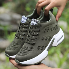 Women's Mesh Breathable Casual Shoes with Invisible Heightening Air Cushion