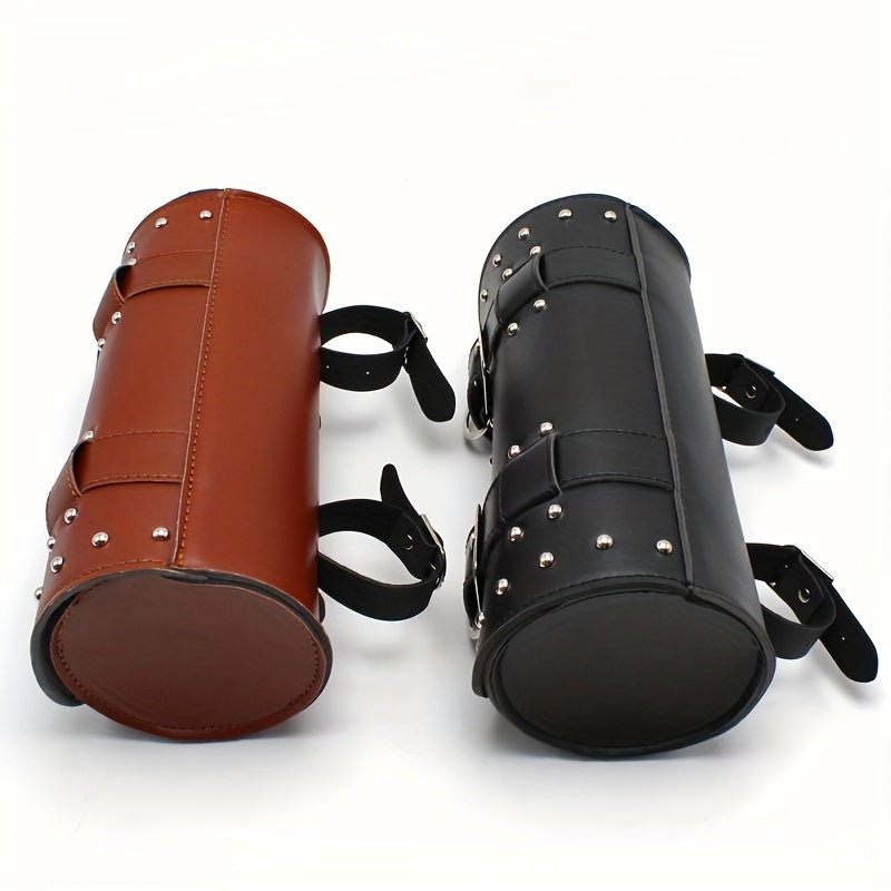 MJ Retro Cylinder Leather Motorcycle Hanging Bag