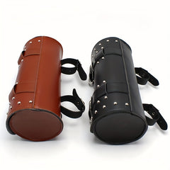 MJ Retro Cylinder Leather Motorcycle Hanging Bag