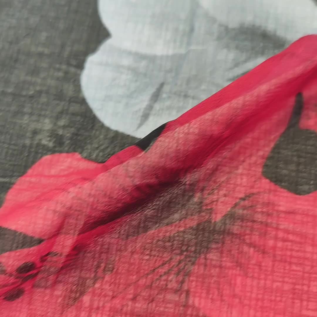 1pc Comfortable Chiffon Fabric Diy Clothes Pants Dress 1yard Cut Size