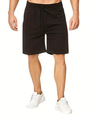 Men's Casual Solid Waist Drawstring Shorts Summer Basketball