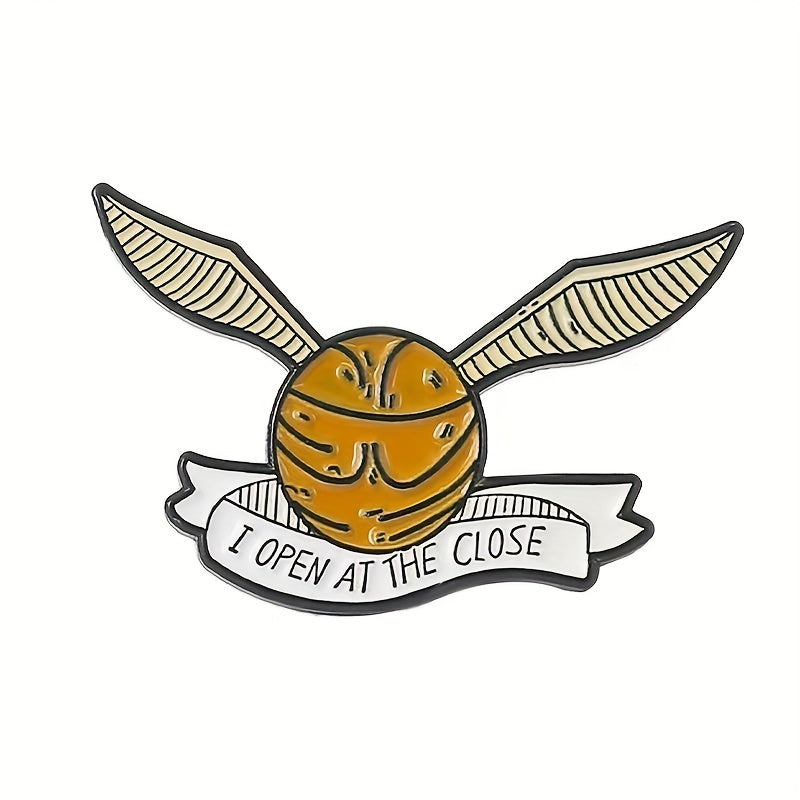 Cartoon Ball With Wings Enamel Pin Brooch