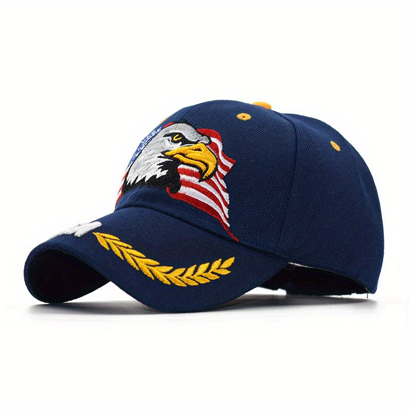 American Flag Embroidered Baseball Caps for Outdoor Activities