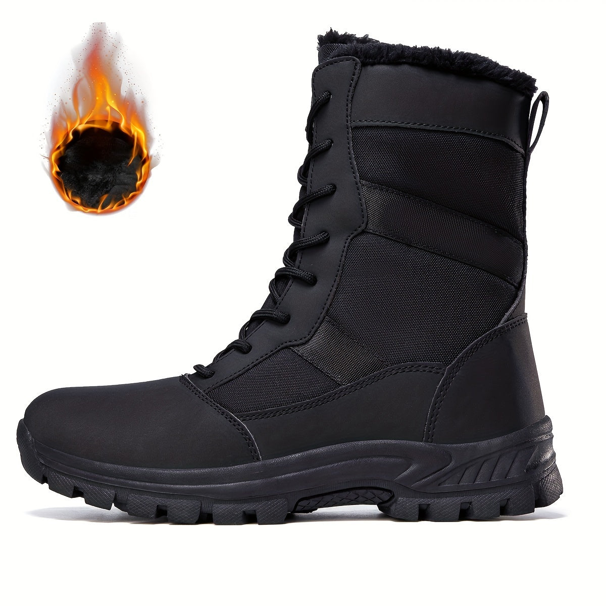 Thick Warm Anti Slip High Tube Snow Boots Sports Outdoor Mountaineering Boots