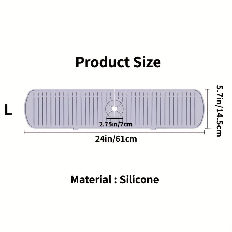 Silicone Table Mat Faucet Sink Splash Guard Kitchen Water Catcher Cover