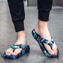 Men's Graphic Thong Sandals Casual Non Slip Flip flops Shoes