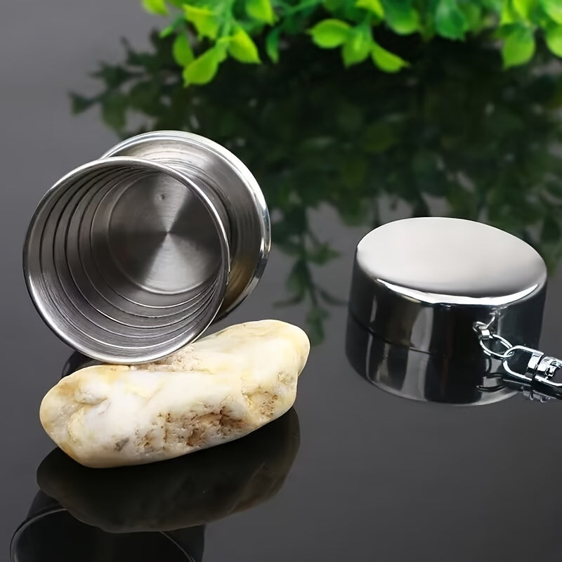 3pcs Mini Stainless Steel Wine Glasses for Outdoor Camping