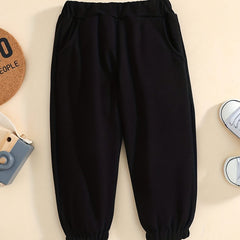 Baby Girl s Solid Tunic Sweatpants Kid s Casual Trousers