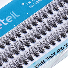 10mm Cluster False Eyelashes 60 Pcs 0.10C Volume 20p Thickness Eyelash Extension