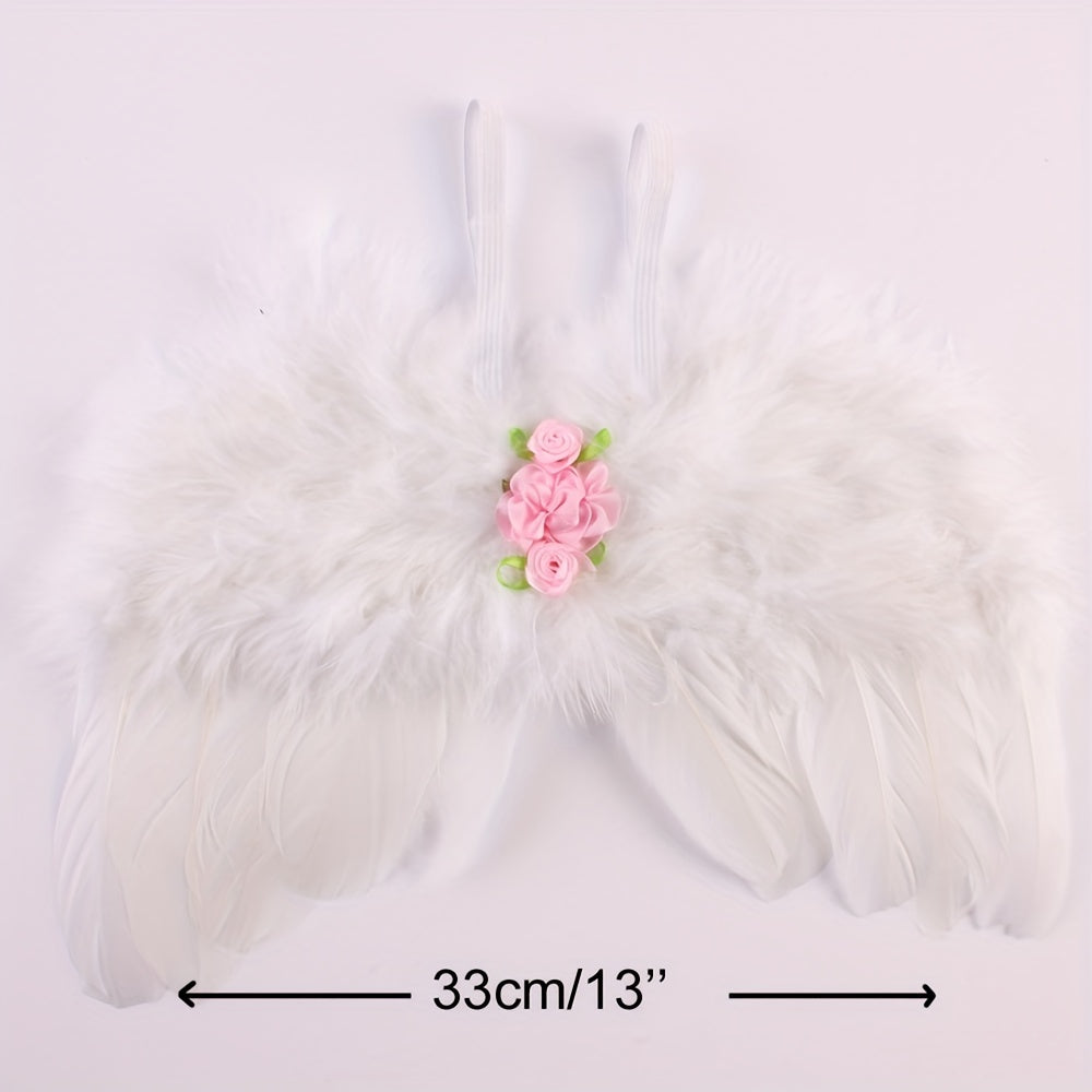 Newborn Angel Wings Photography Costume 2pcs Set