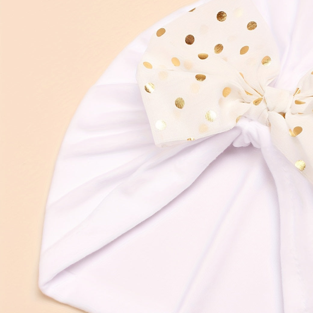 Plain Chiffon Bow Baby Turban Hat for Everyday Use