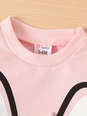 Infant Baby Girls Rabbit Print Sweatshirrt&Sweatpants Set