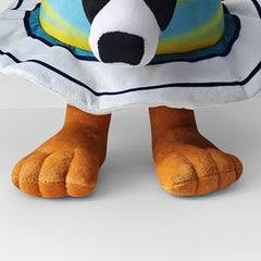 Tung Tung Sahur Plush Toy Soft Stuffed Animal with Colorful Striped Hat
