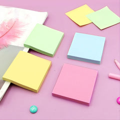 100pc Square Sticky Notes 3x3 Adhesive 4 Colors