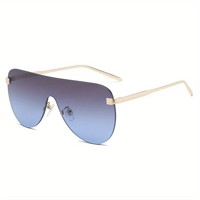 Y2K Rimless Sunglasses Gradient UV400 Sun Shades