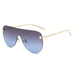 Y2K Rimless Sunglasses Gradient UV400 Sun Shades