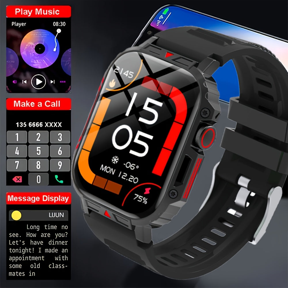 ZACHARYER Unisex Sport Smart Watch Wireless Call Music Control Pedometer