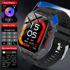 ZACHARYER Unisex Sport Smart Watch Wireless Call Music Control Pedometer