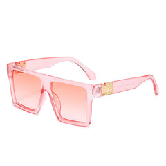 Retro Square Oversize Sunglasses UV Protection
