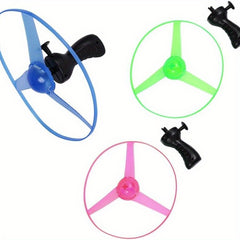 Flying Disc Game for Kids with Rotating Spirals - Indoor/Outdoor Launchers