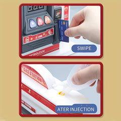 Gas Station Plastic Model Kit Simulation Cartoon Scale 1:32