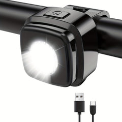 USB Rechargeable LED Bicycle Light Front Headlight for Safe Cycling