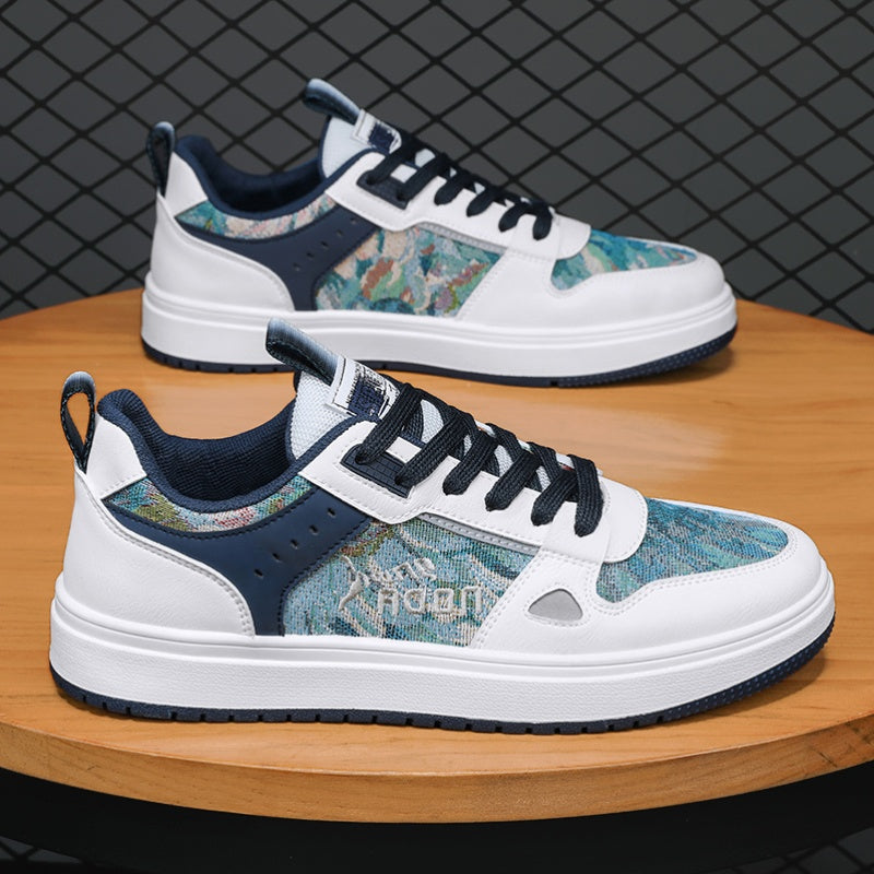 Men's Low Top Skate Shoes Non Slip Sneakers
